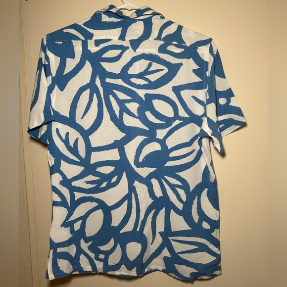 NWOT Express Button Down Shirt - Blue/White - Picture 2 of 2